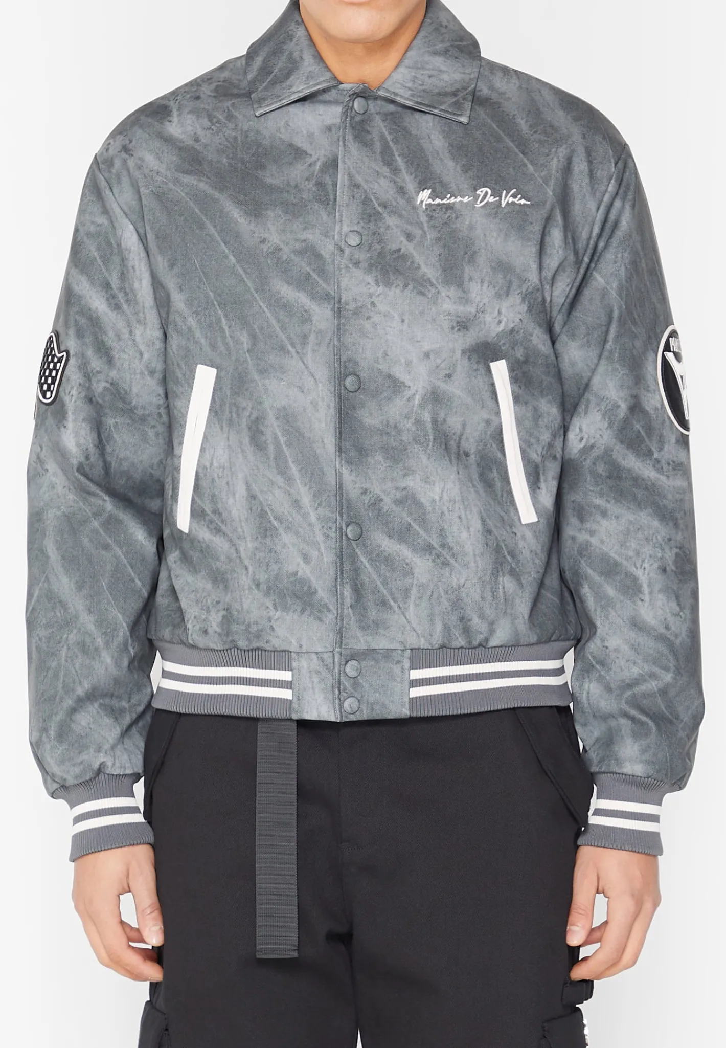 Vintage Marble Varsity Jacket -^Manière De Voir Clearance