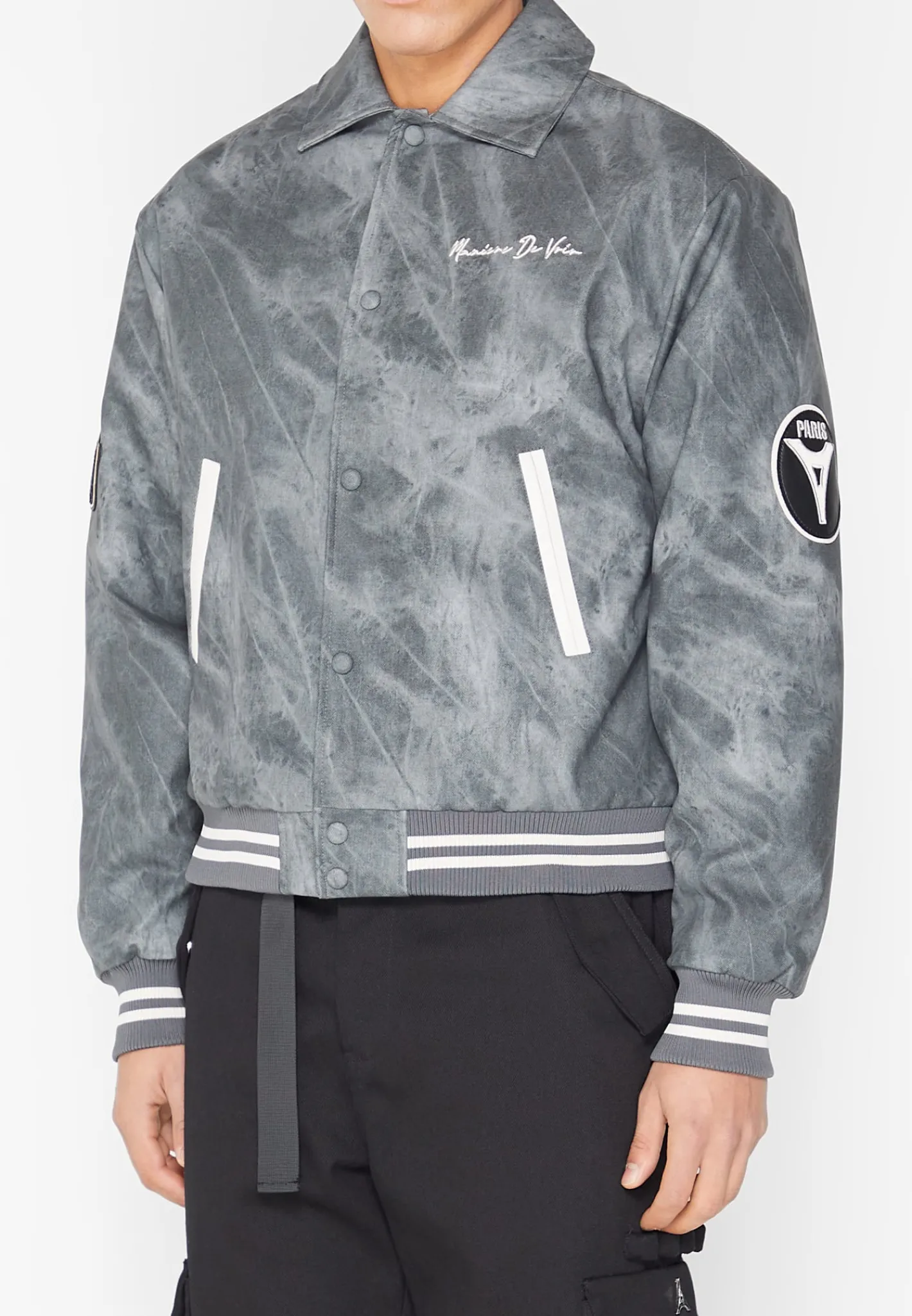 Vintage Marble Varsity Jacket -^Manière De Voir Clearance