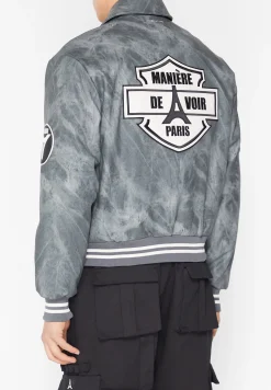 Vintage Marble Varsity Jacket -^Manière De Voir Clearance