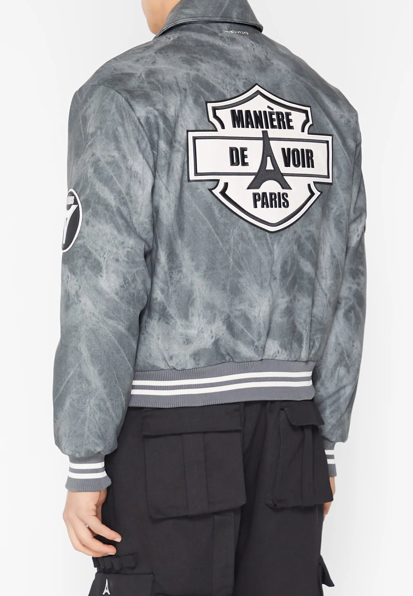 Vintage Marble Varsity Jacket -^Manière De Voir Clearance