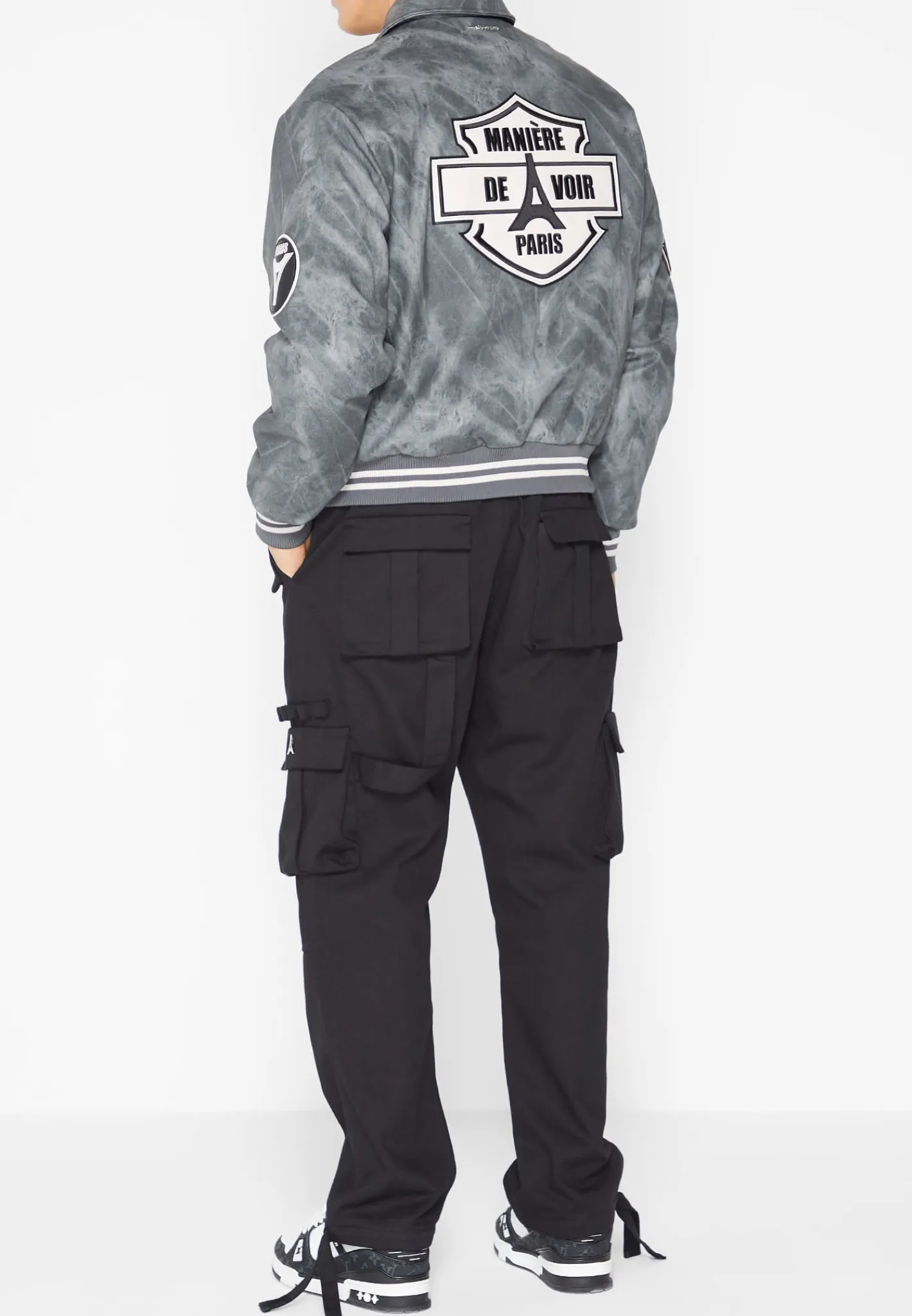 Vintage Marble Varsity Jacket -^Manière De Voir Clearance