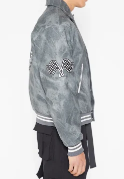 Vintage Marble Varsity Jacket -^Manière De Voir Clearance