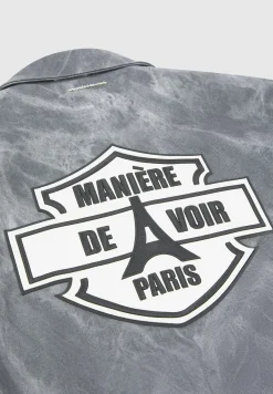 Vintage Marble Varsity Jacket -^Manière De Voir Clearance