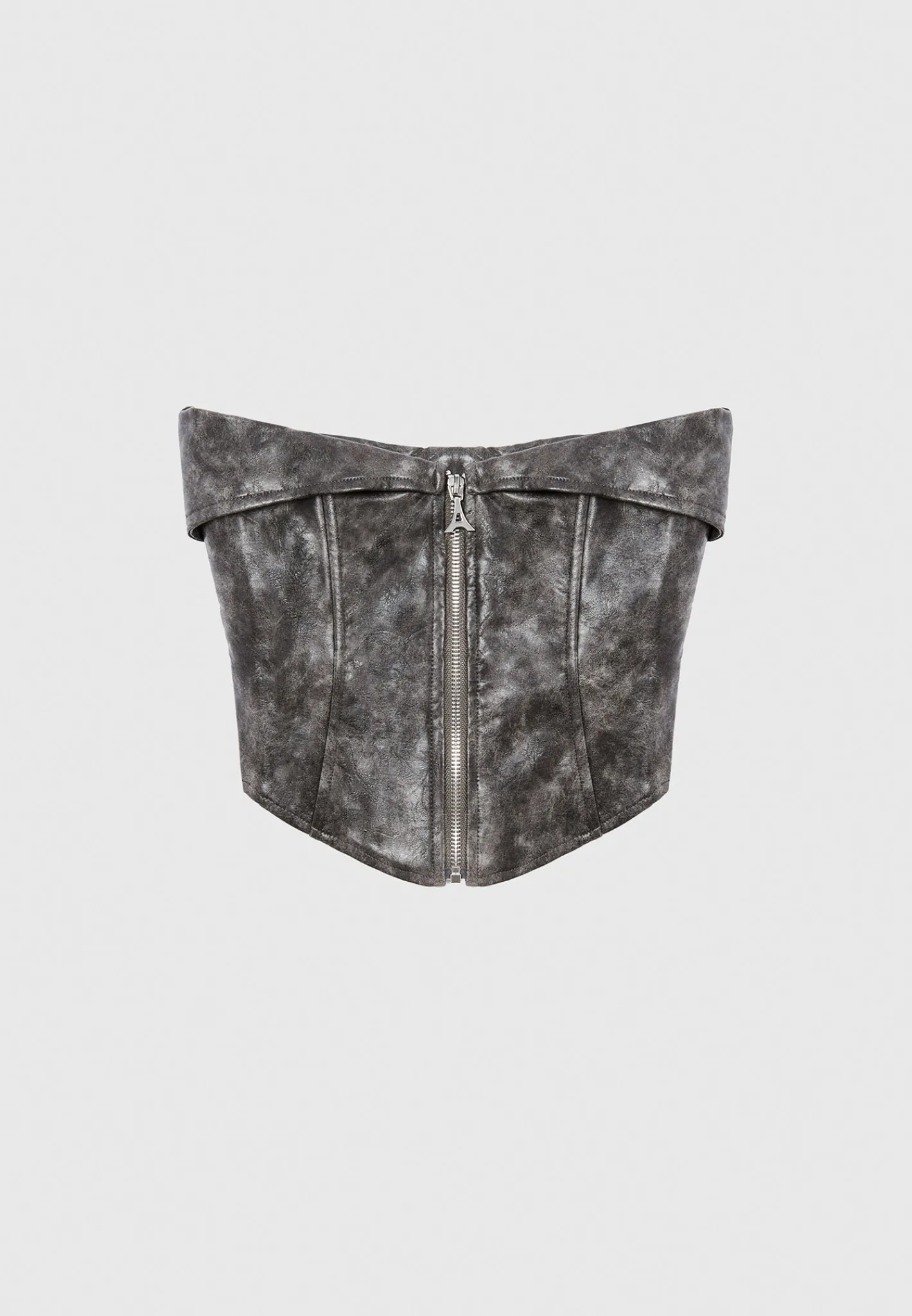 Vintage Vegan Leather Biker Corset -^Manière De Voir Sale