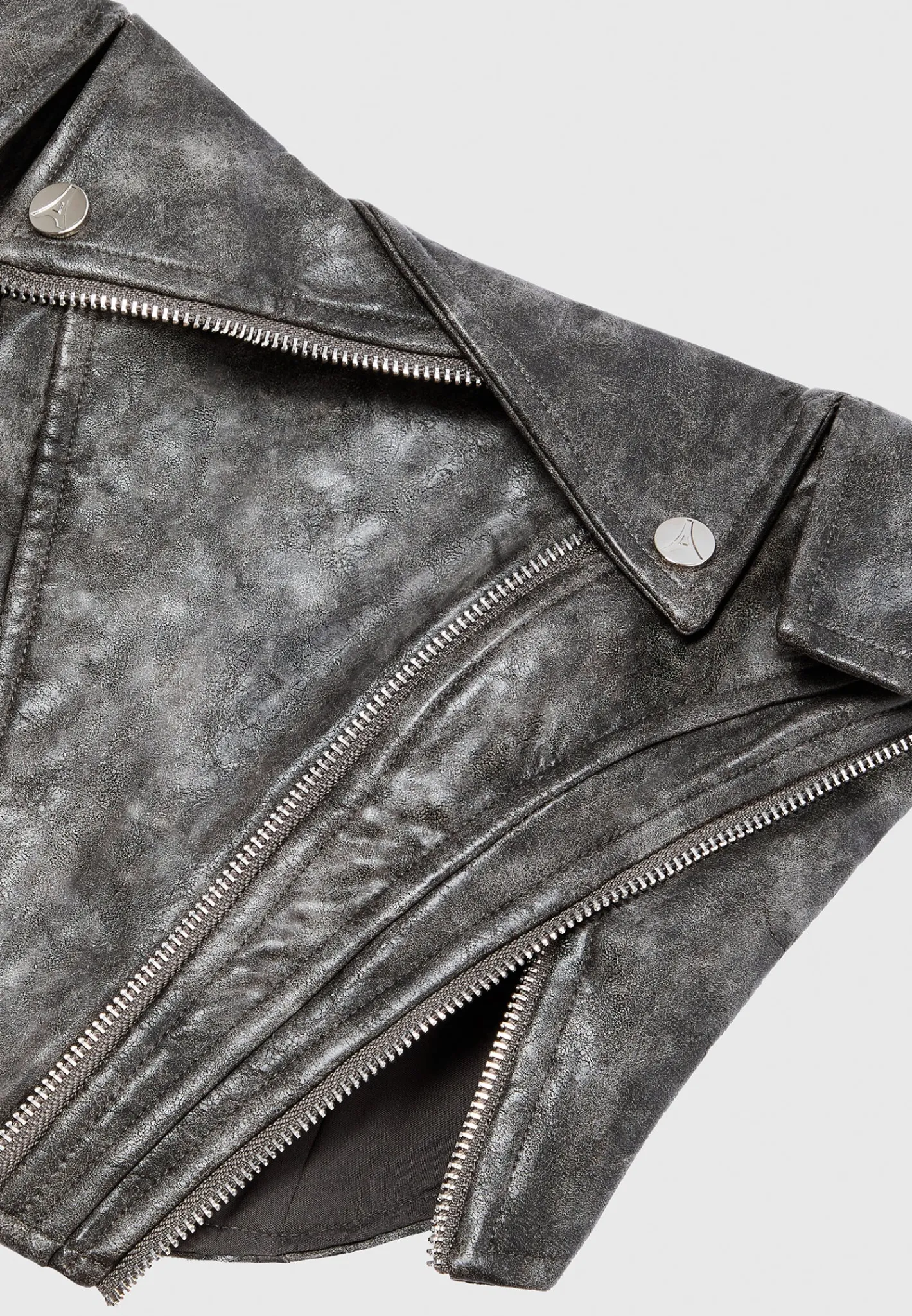 Vintage Vegan Leather Biker Corset -^Manière De Voir Sale