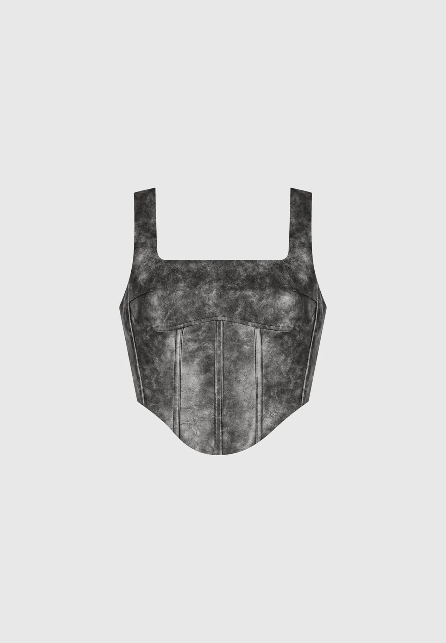 Vintage Vegan Leather Corset Top -^Manière De Voir Best