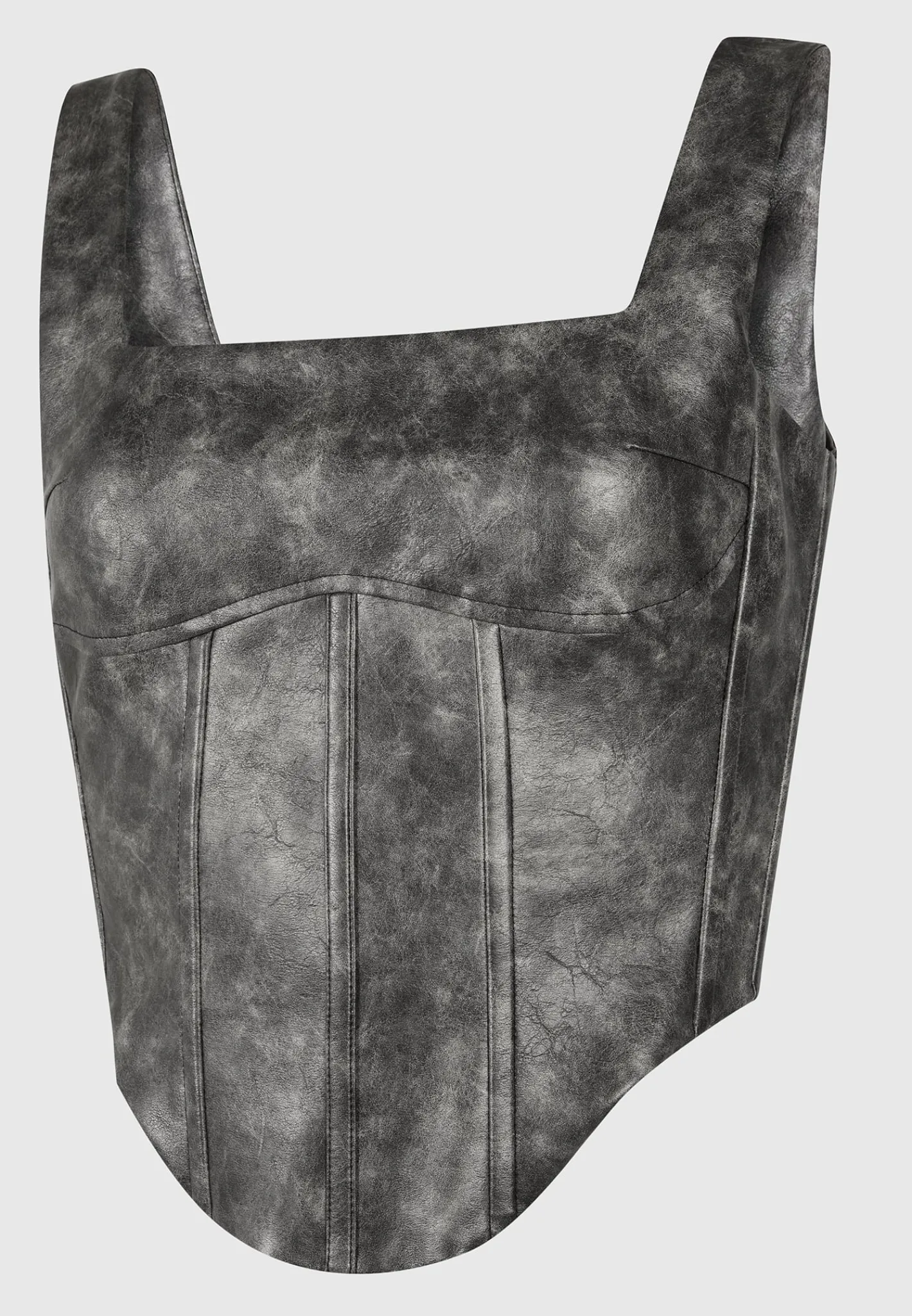Vintage Vegan Leather Corset Top -^Manière De Voir Best