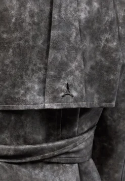 Vintage Vegan Leather Trench Coat -^Manière De Voir Hot