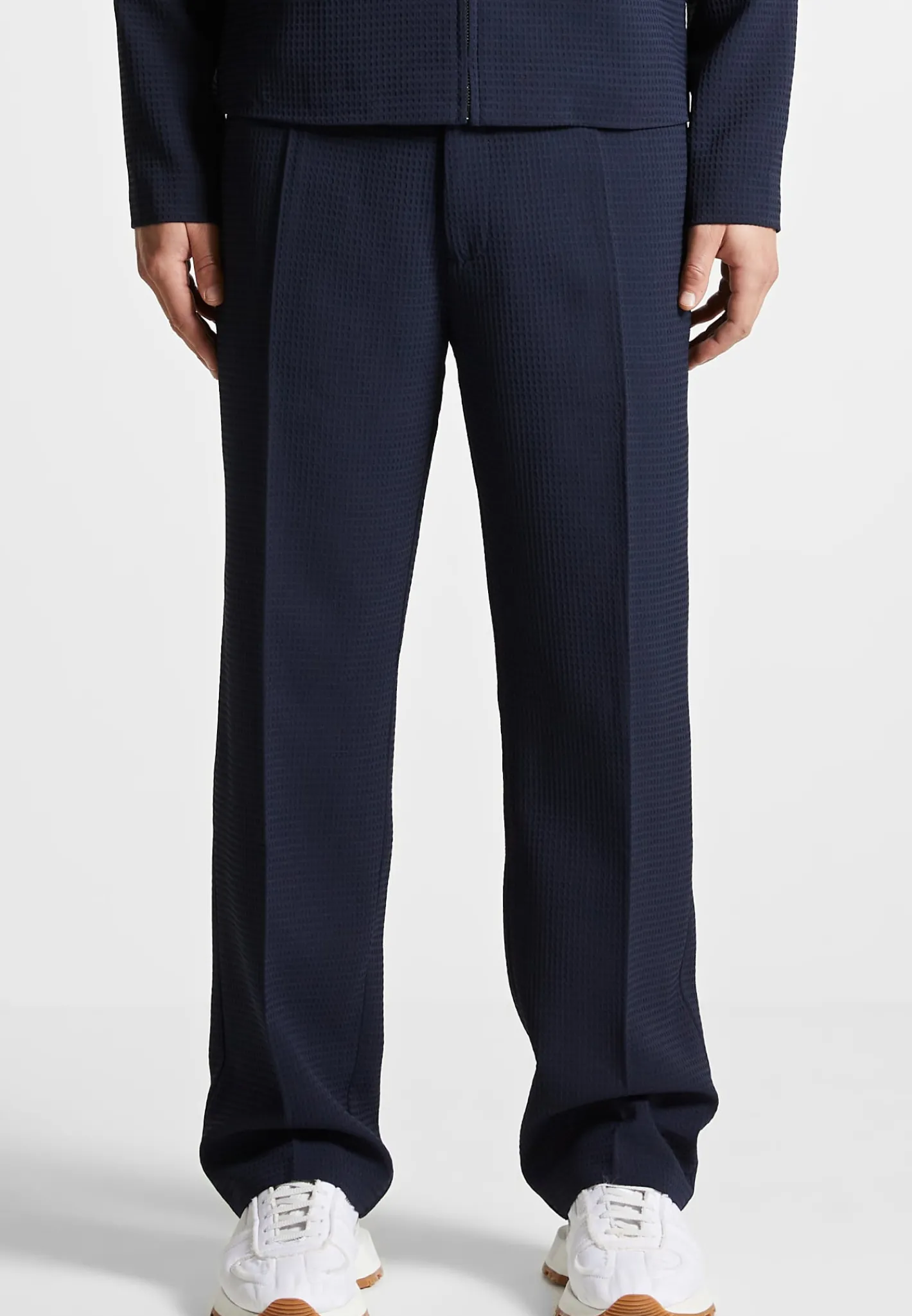 Waffle Seersucker Trousers -^Manière De Voir Discount