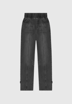 Washed Denim Jersey Joggers - Washed Black^Manière De Voir Outlet