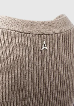 Wide Shoulder Knitted Contour Mini Dress -^Manière De Voir New
