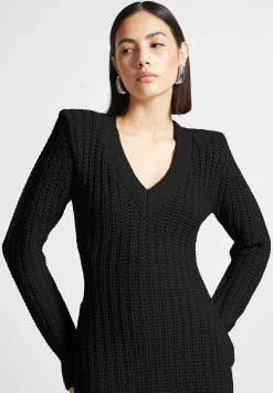 Wide Shoulder Knitted Midaxi Dress -^Manière De Voir Hot