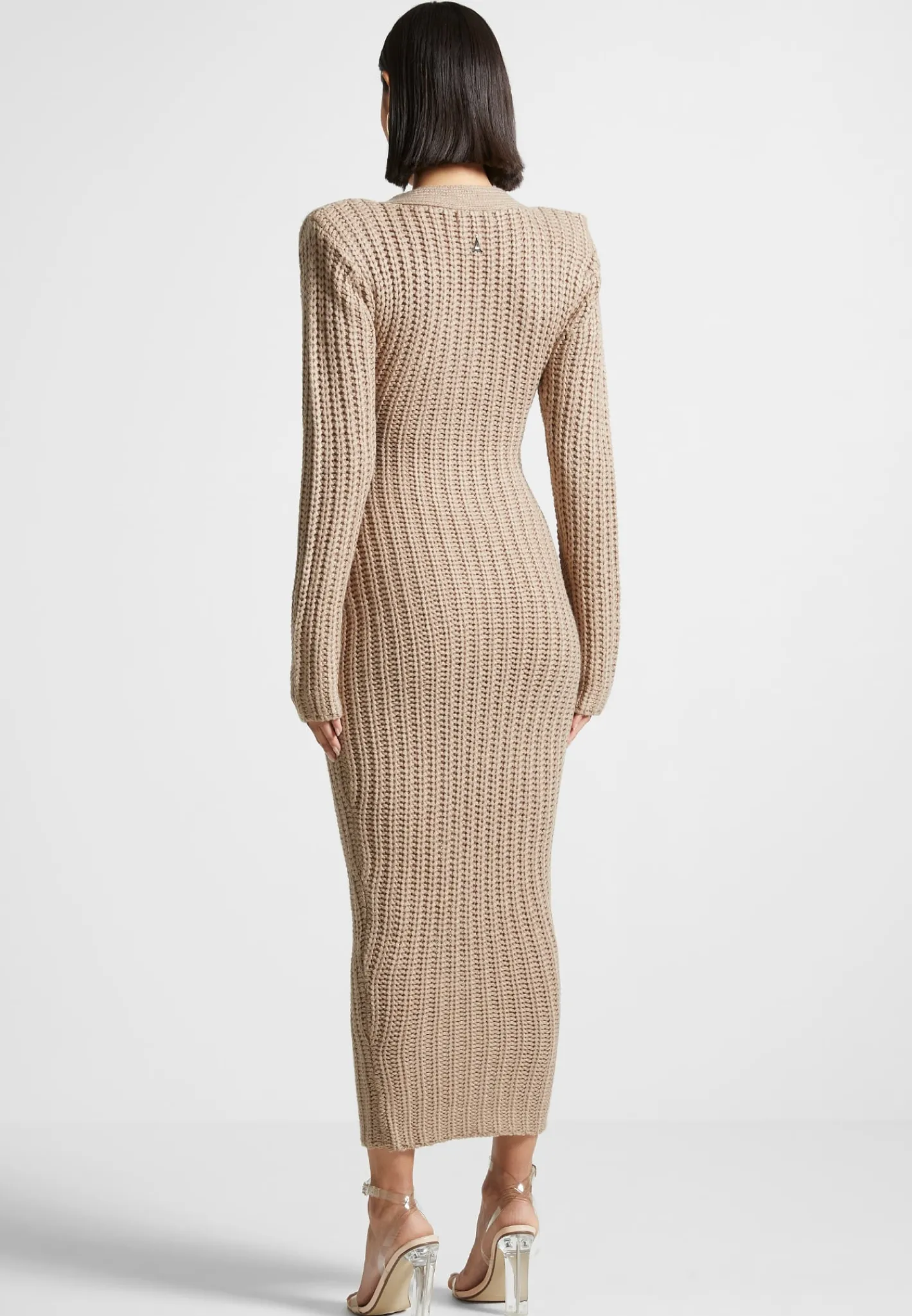 Wide Shoulder Knitted Midaxi Dress -^Manière De Voir Outlet