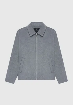 Wool Blend Boxy Jacket - Steel^Manière De Voir Outlet