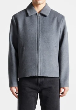 Wool Blend Boxy Jacket - Steel^Manière De Voir Outlet