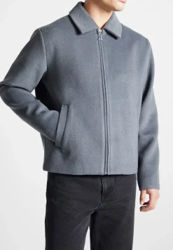 Wool Blend Boxy Jacket - Steel^Manière De Voir Outlet