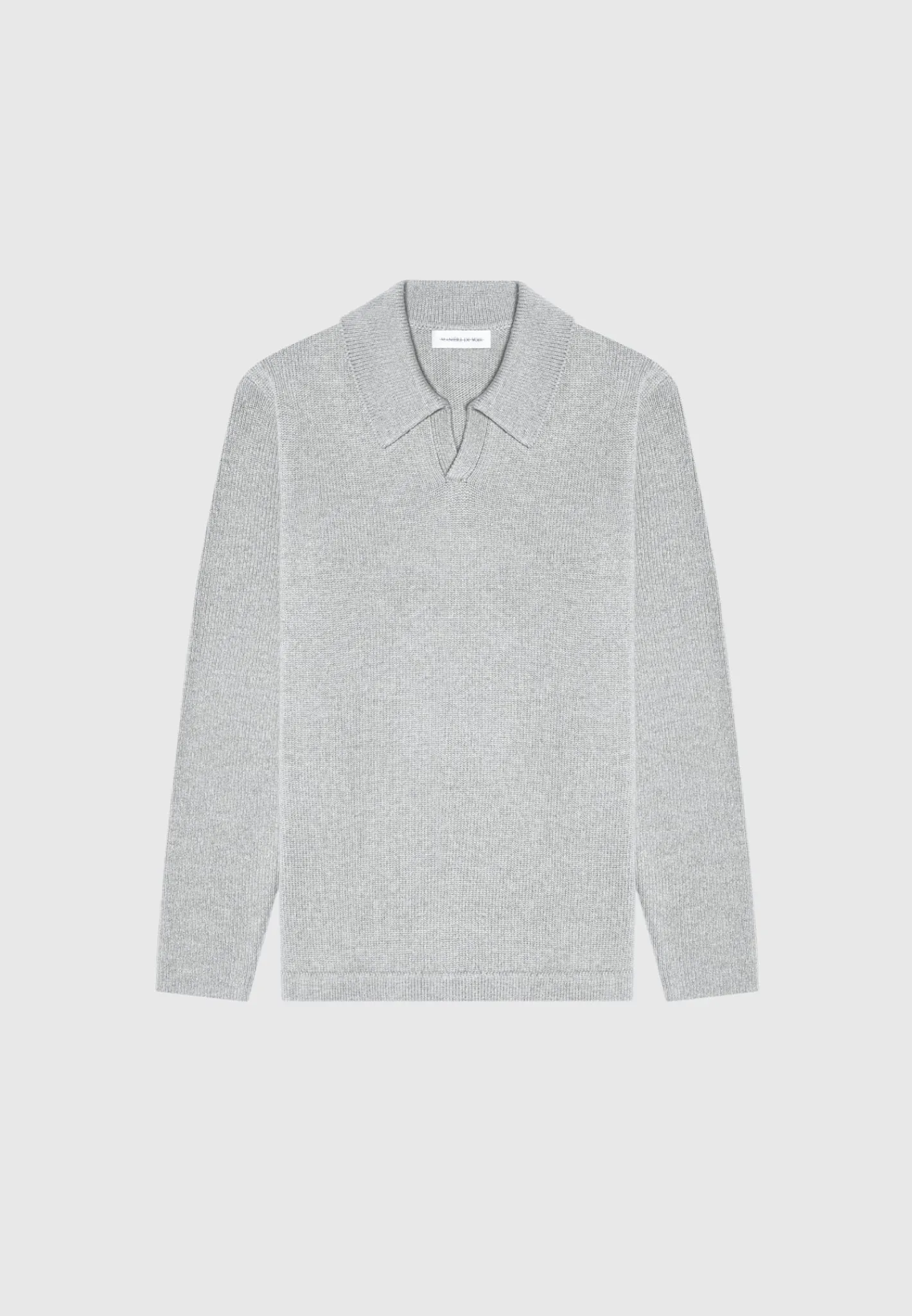 Wool Blend Knit Revere Long Sleeve Jumper -^Manière De Voir New