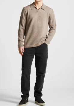 Wool Blend Knit Revere Long Sleeve Jumper -^Manière De Voir Online