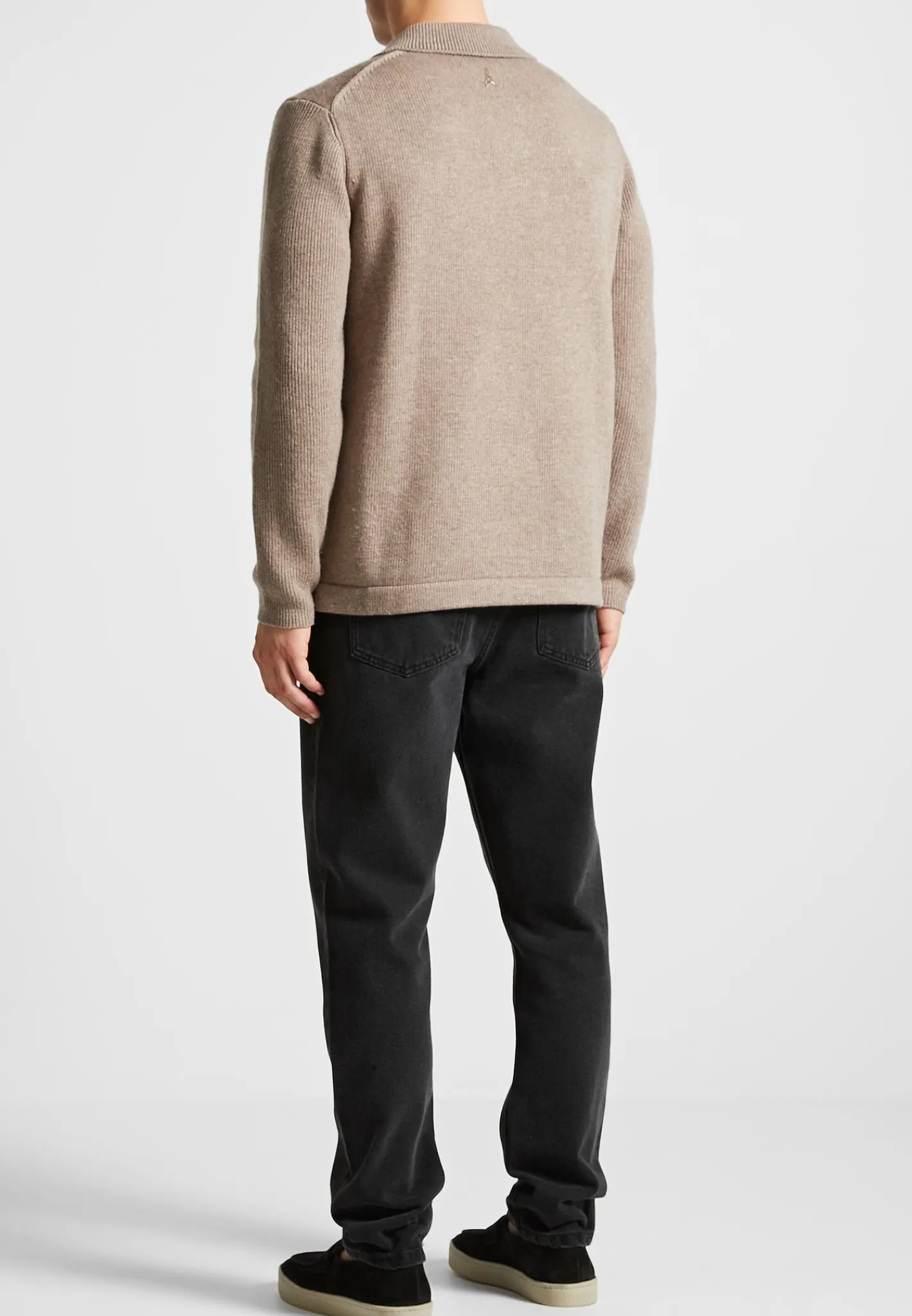 Wool Blend Knit Revere Long Sleeve Jumper -^Manière De Voir Online