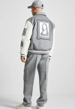 Wool Blend Mona Lisa Varsity Jacket -^Manière De Voir Discount
