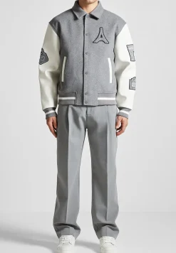 Wool Blend Mona Lisa Varsity Jacket -^Manière De Voir Discount