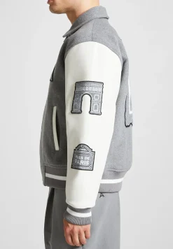 Wool Blend Mona Lisa Varsity Jacket -^Manière De Voir Discount