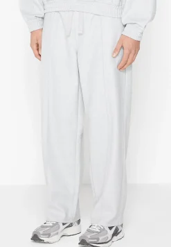 Wool Blend Pintuck Joggers - Light Grey^Manière De Voir Discount