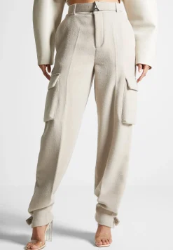 Wool Tailored Cargo Trousers -^Manière De Voir Online