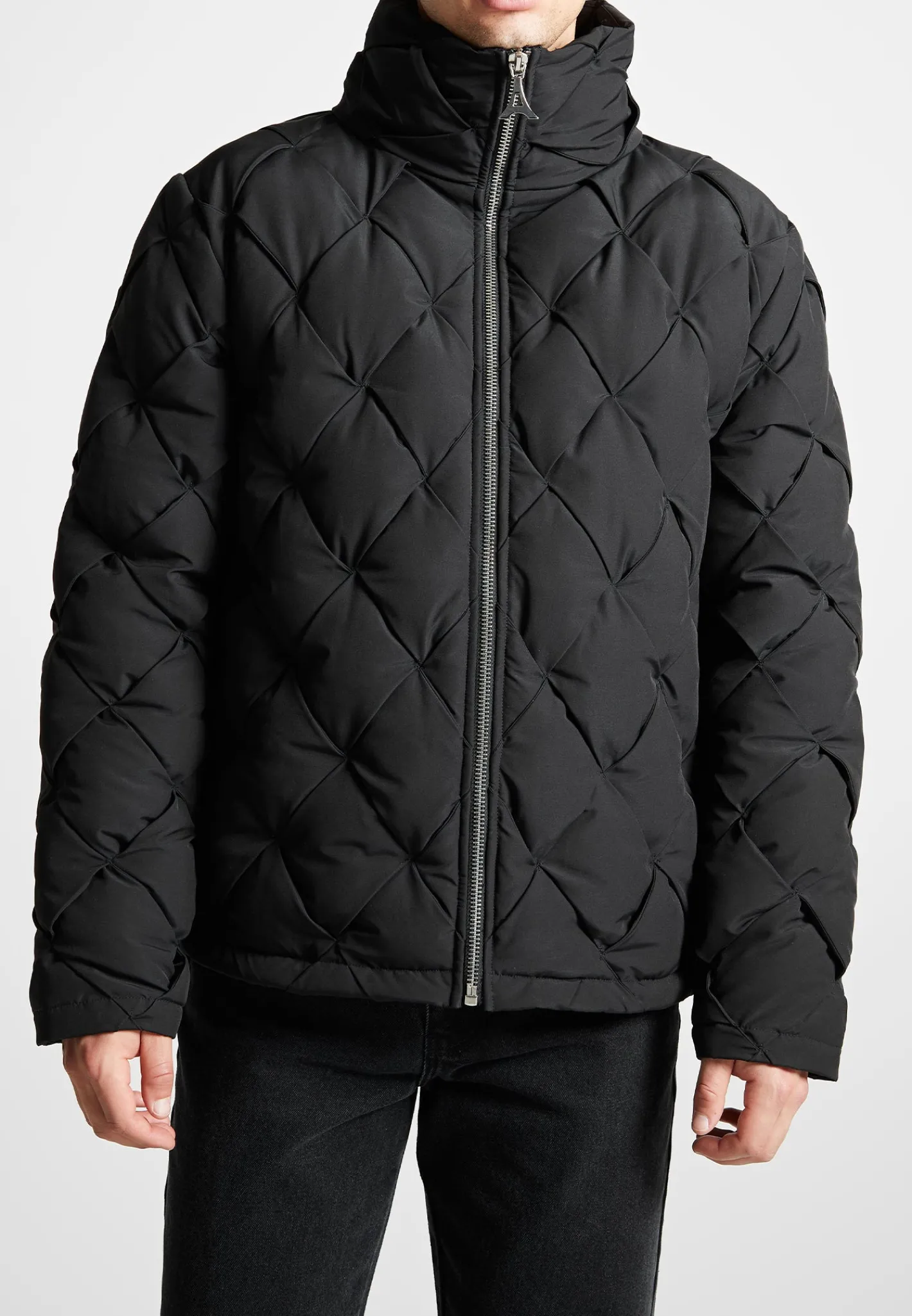 Woven Interlock Puffer Jacket -^Manière De Voir Fashion