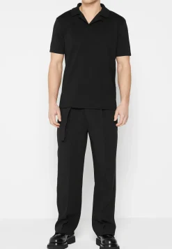 Woven Trousers With Belt -^Manière De Voir New