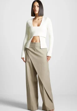 Wrap Tailored Trousers -^Manière De Voir Online
