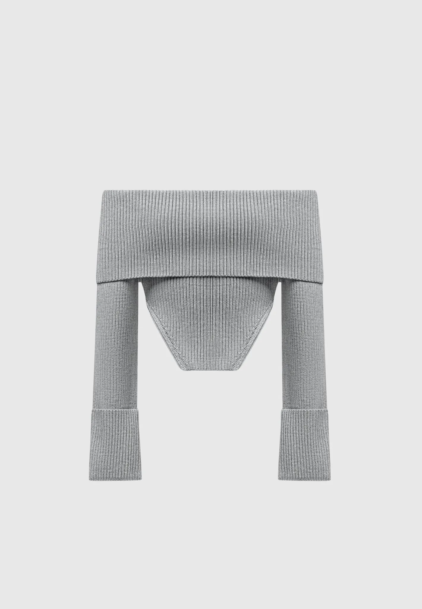 Zip Detail Knit Bandeau Top -^Manière De Voir Discount