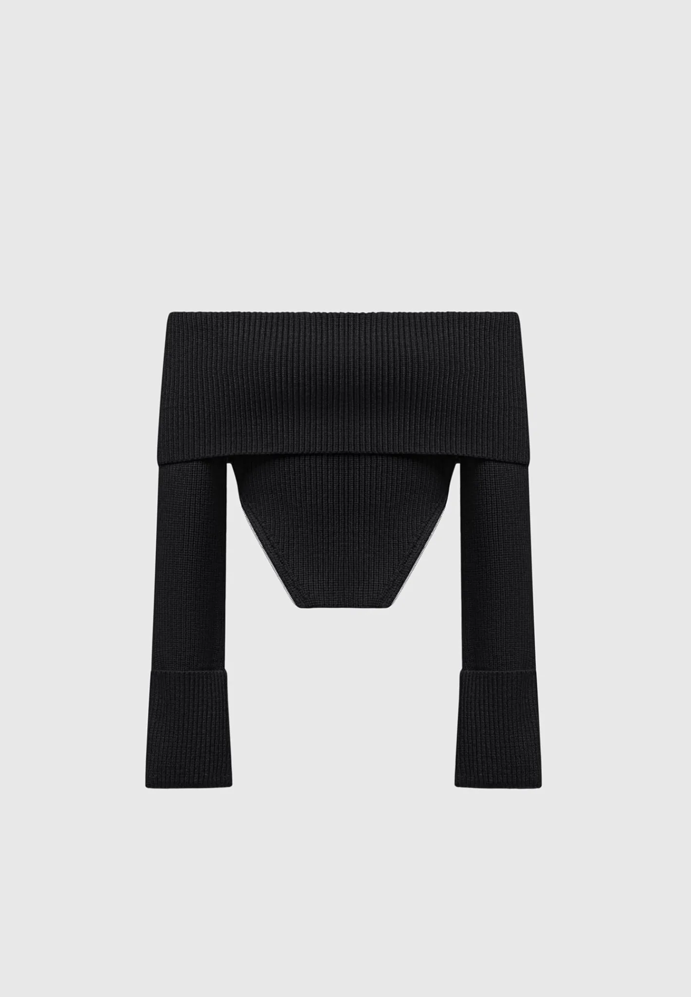 Zip Detail Knit Bandeau Top -^Manière De Voir New
