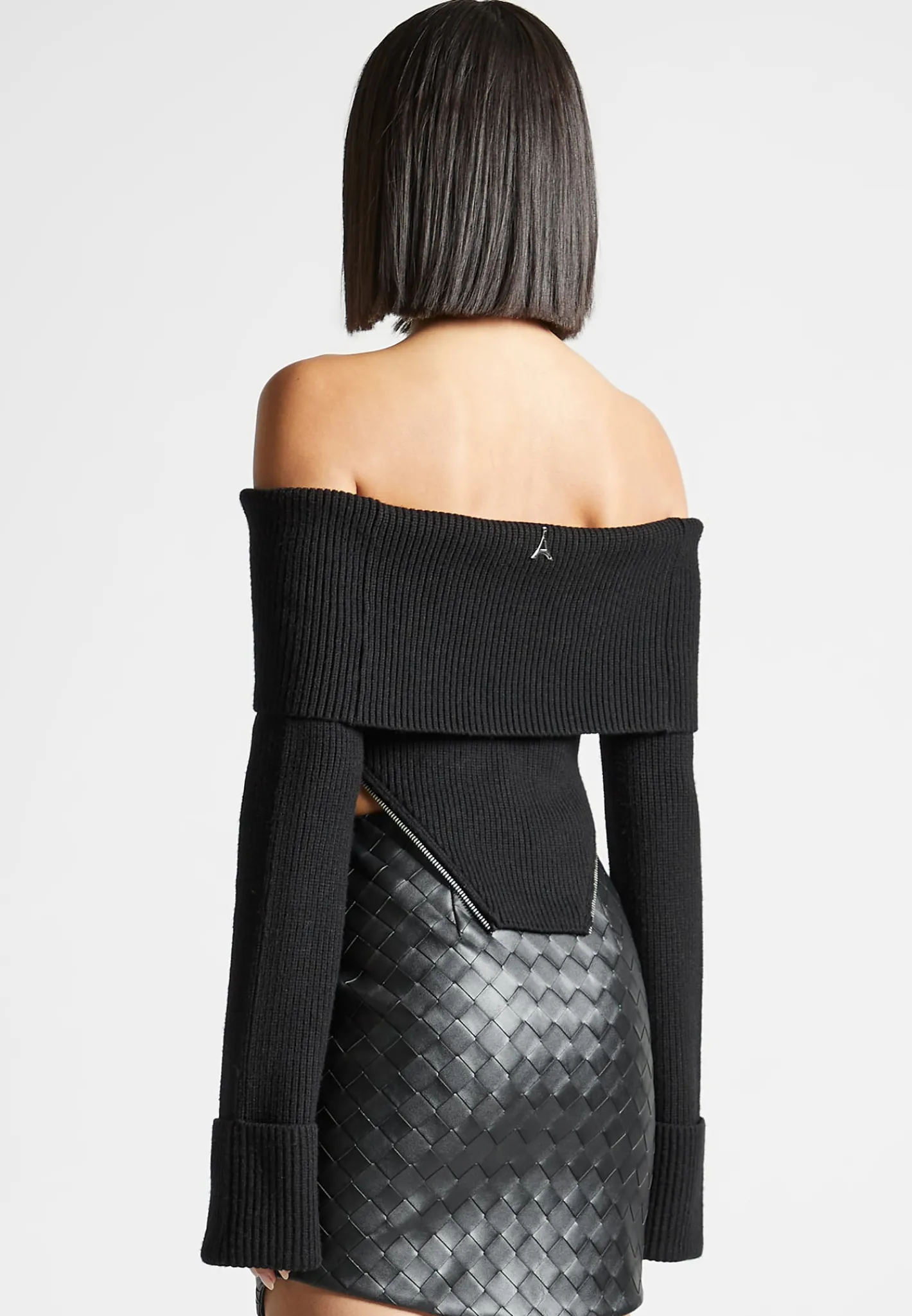 Zip Detail Knit Bandeau Top -^Manière De Voir New